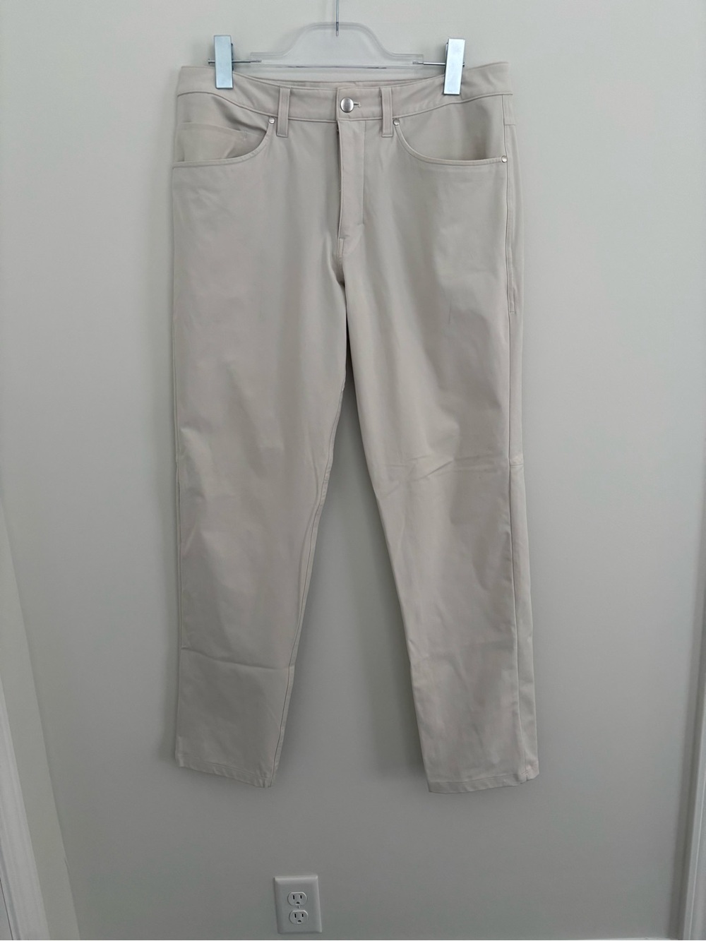 Lululemon ABC classic fit 5 pocket pant warpstreme beige/greige 32x32